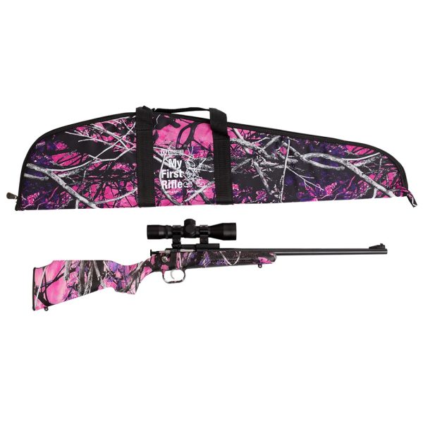 CRICKETT 22LR BL/MG SCOPE PKG MUDDY GIRL CAMO | CASE