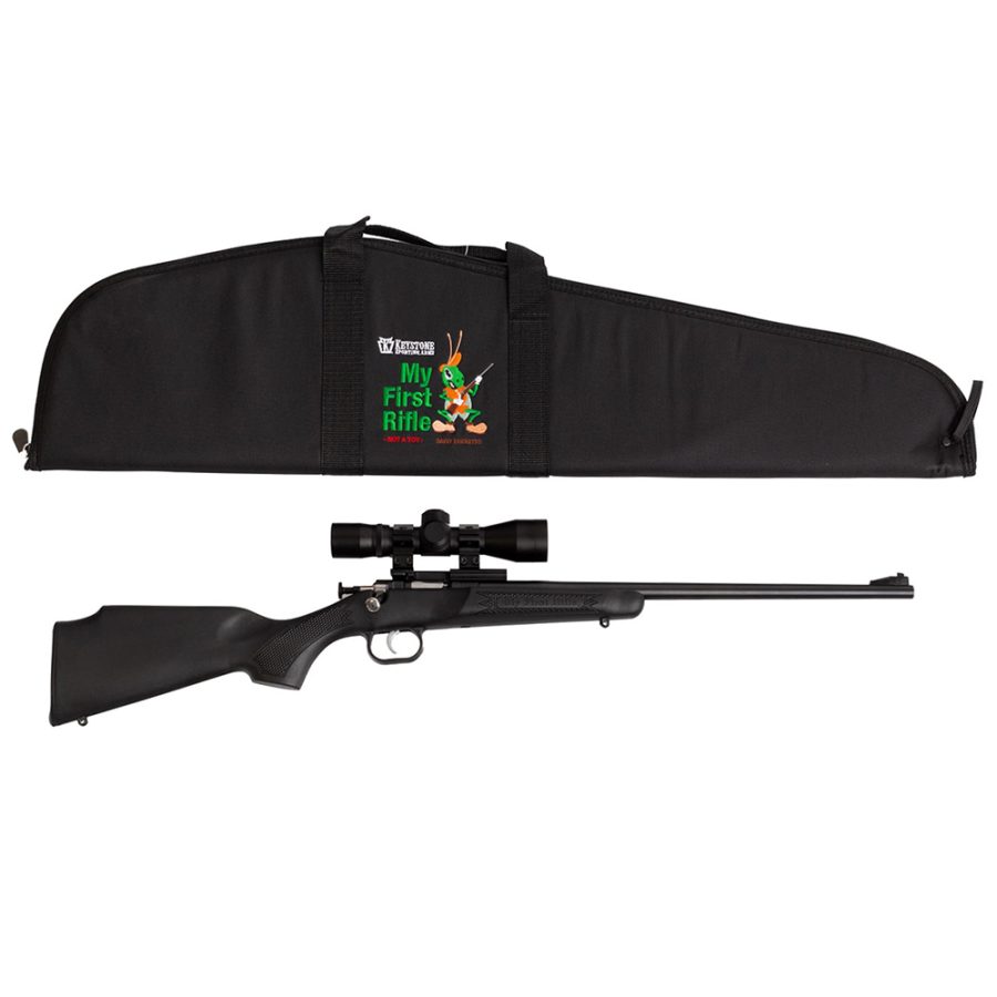 CRICKETT 22LR BL/BLK SCP/CASE BLACK SYNTHETIC STOCK