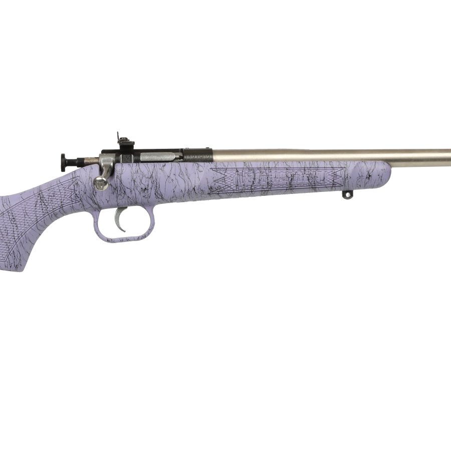 CRICKETT 22LR SS PRPL/BLK WEB PURPLE/BLACK WEBBING STOCK