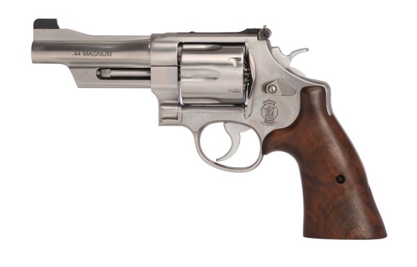629 MOUNTAIN GUN 44MAG 4" SS BEAR HUG GRIPS/GOLD BEAD/NO IL