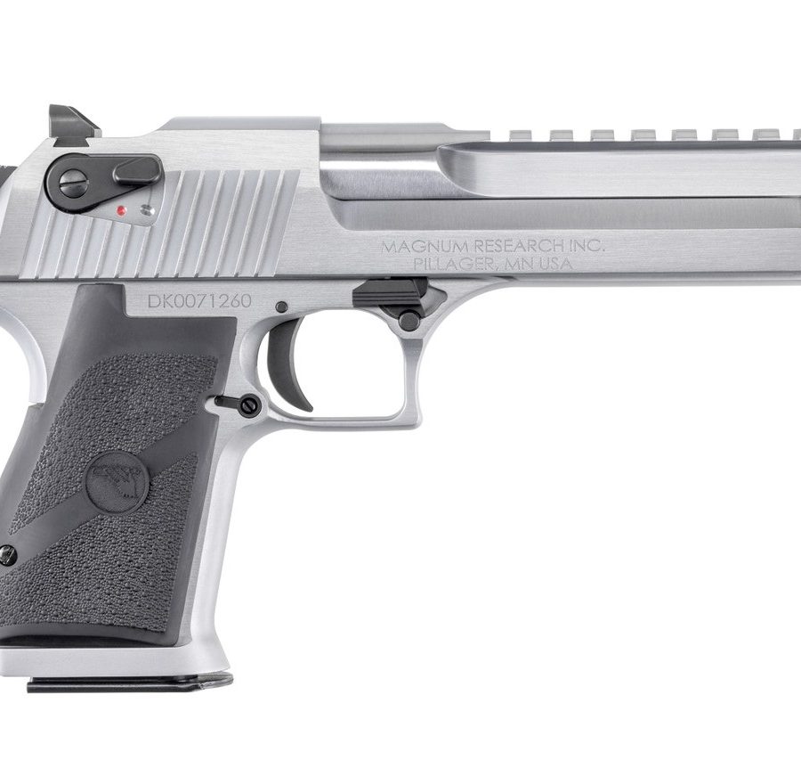 DESERT EAGLE 50AE BRUSH CHROME MARK XIX SEMI-AUTO PISTOL 6IN