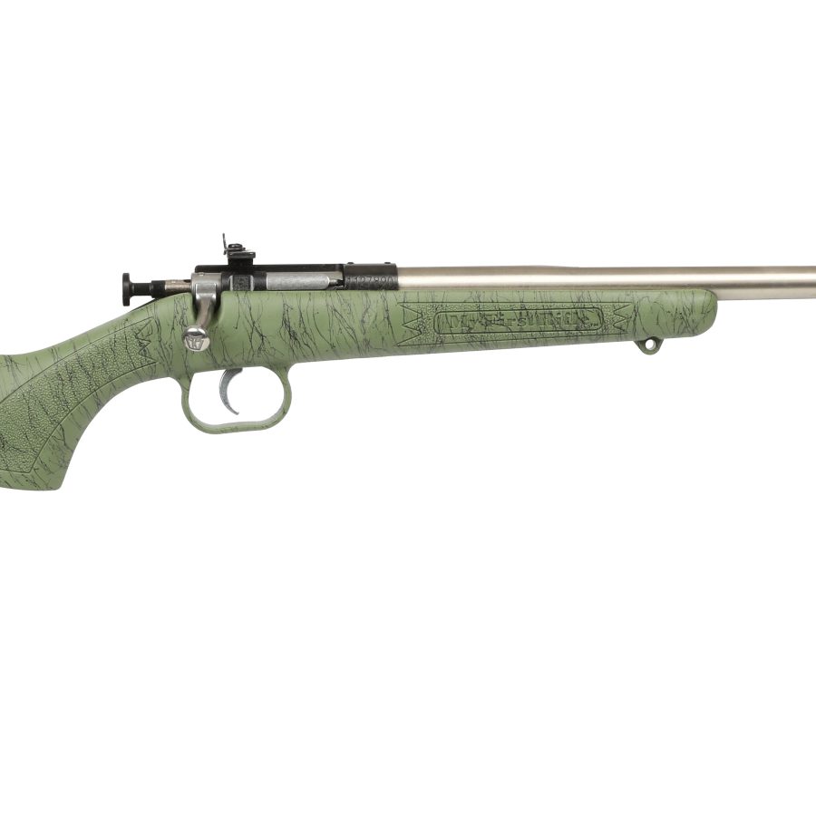 CRICKETT 22LR SS GRN/BLK WEB GREEN/BLACK WEBBING STOCK