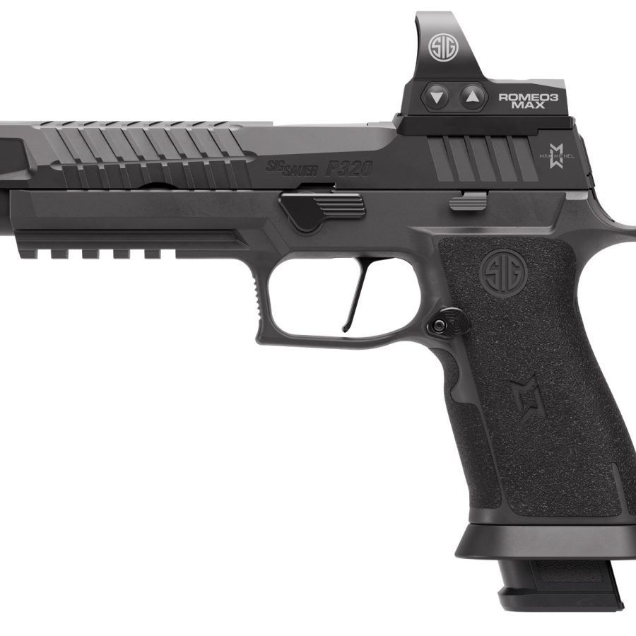 P320X5 MAX 9MM 5" BLK 21+1 OPT 320X5-9-MAXM2 | ROMEO1 PRO