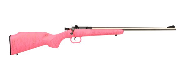 CRICKETT 22LR SS PINK/GOLD WEB PINK/GOLD WEBBING STOCK
