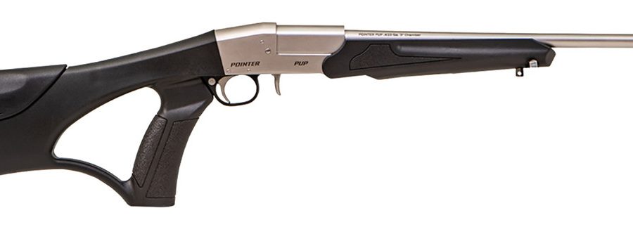 POINTER PUP 410/18 NICKEL THBL SINGLE SHOT | THUMBHOLE STOCK