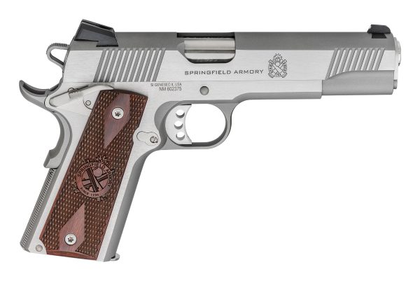 1911 45 LOADED STAINLESS 5" BBL / FULL SIZE GRIP 7+1
