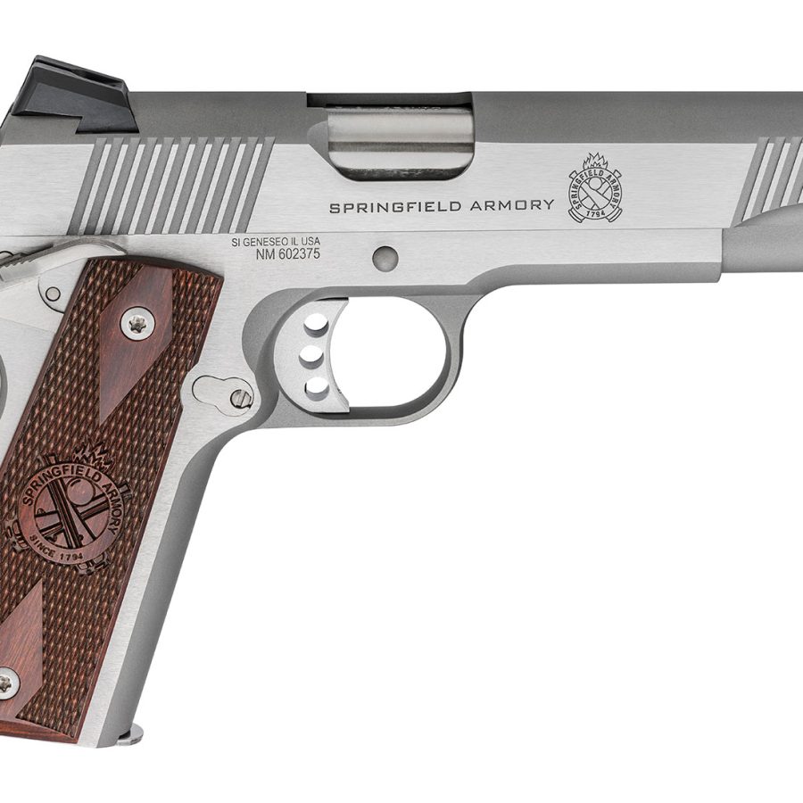 1911 45 LOADED STAINLESS 5" BBL / FULL SIZE GRIP 7+1