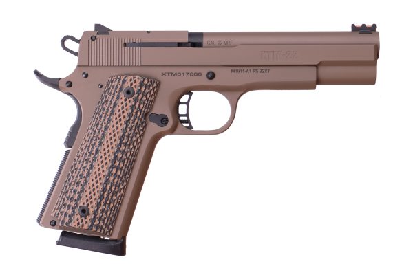 XT22 MAGNUM 22MAG FDE/BROWN 5" UPSWEPT BEAVERTAIL/FIXED SGTS