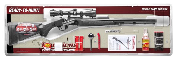 BUCKSTALKER XT 50CAL BLK PKG 3-9X40 SCOPE PACKAGE
