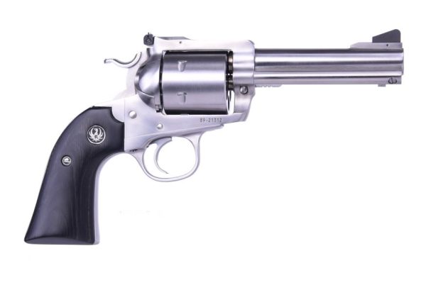 SPR BLKHWK BISLEY 44M 4-5/8 SS 0876 STAINLESS/BLACK LAM GRIPS