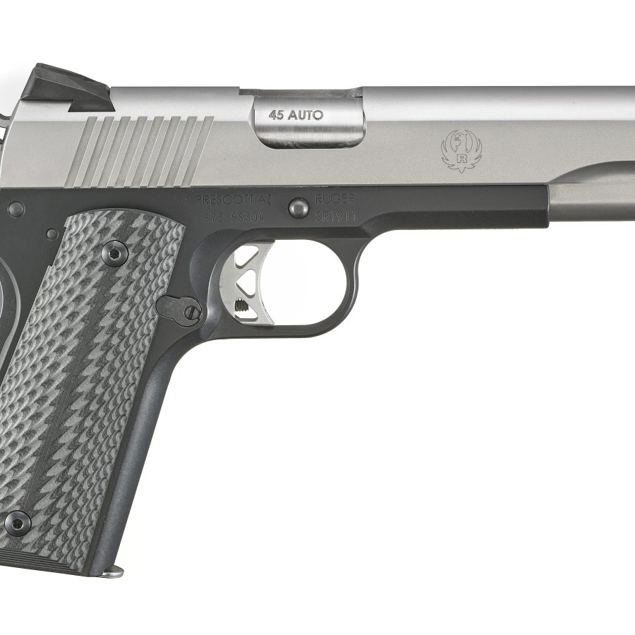 SR1911 45ACP SS/G10 5" 8+1 FS 6792| BLACK LWT ALUMINUM FRAME