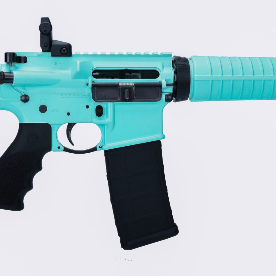 AR-556 5.56MM TURQUOISE BLUE # 8517 FORWARD ASSIST/DUST COVER