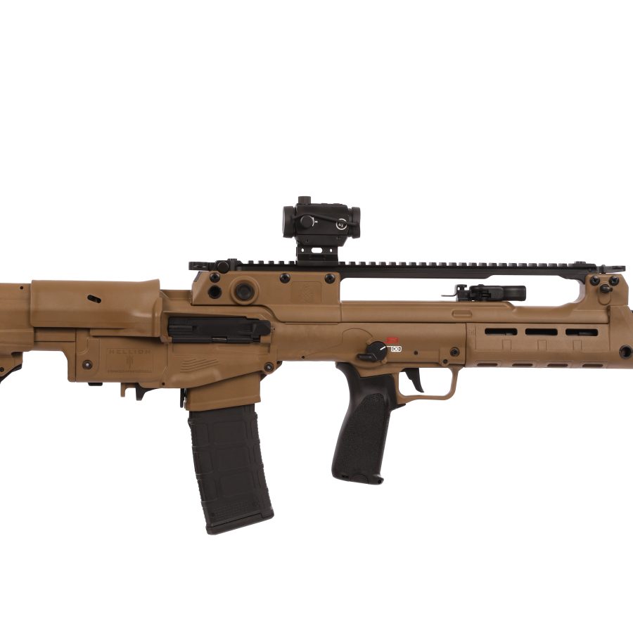 HELLION 5.56 FDE 16" 30+1 GU LOW PROFILE FLIP UP SIGHTS