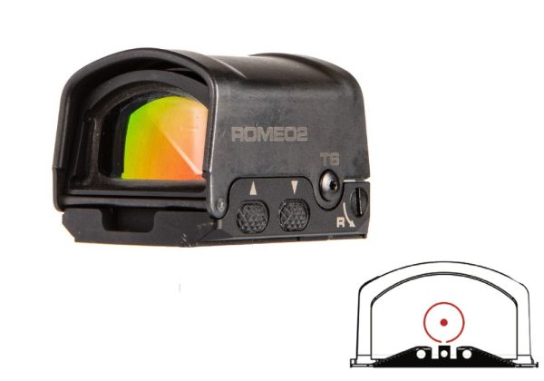 ROMEO2 REFLEX SGHT CIRCLEDT BK SOR21000 | BLACK | CIRCLEDOT