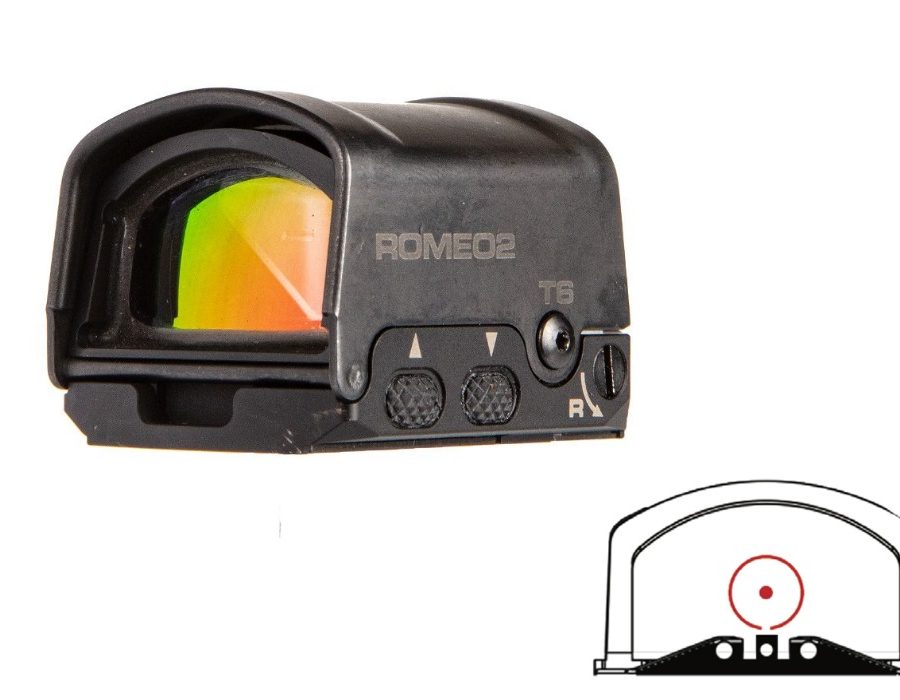 ROMEO2 REFLEX SGHT CIRCLEDT BK SOR21000 | BLACK | CIRCLEDOT