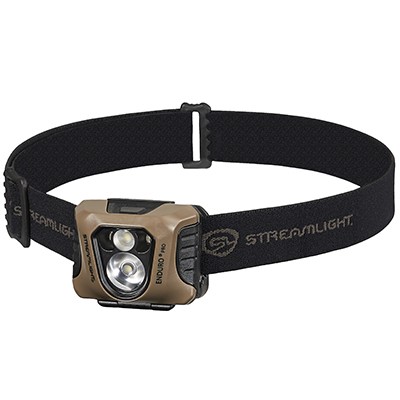 ENDURO PRO HEADLAMP COYOTE WHITE & GREEN LEDS | AAA