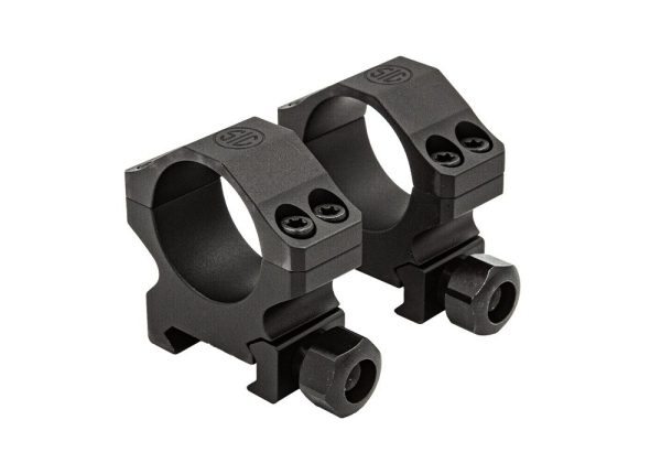 ALPHA1 SCOPE RINGS 35MM HIGH SOA10024|ALUMINUM|MATTE BLACK