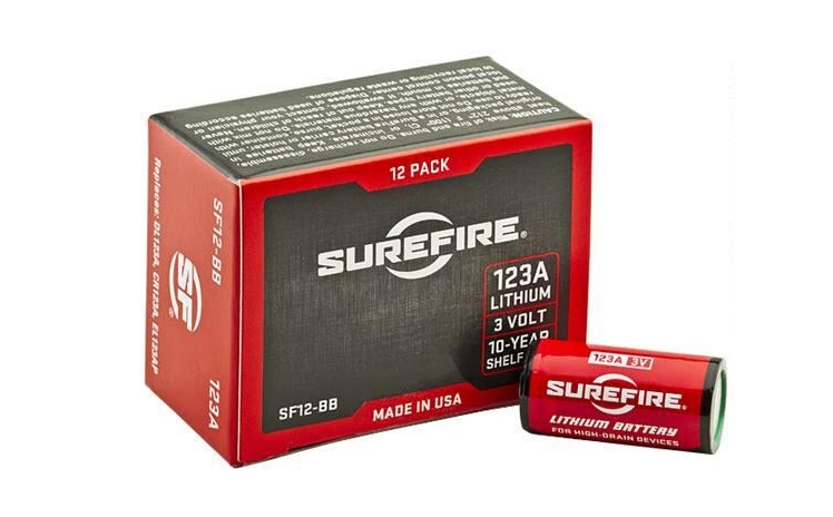 SF123A LITHIUM 3VOLT BATT 12PK 12 COUNT BOX|10 YR SHELF LIFE
