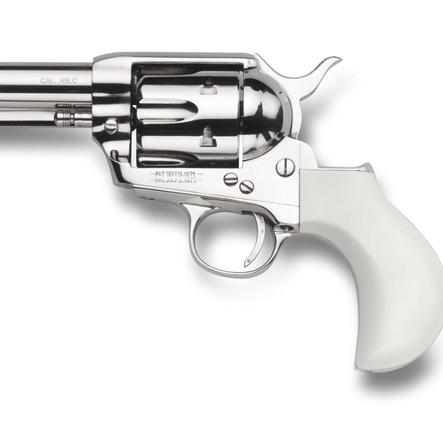 1873 TC9 9MM NKL/IVORY 3.5" FLATTOP | BIRDSHEAD GRIPS