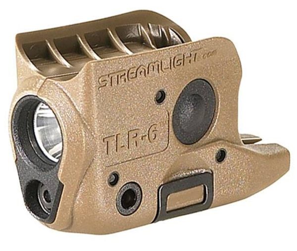 TLR-6 100LM GLOCK 42/43 FDE TACTICAL LIGHT W/RED LASER
