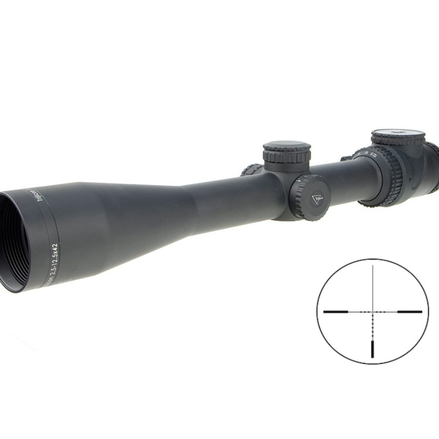 ACCUPNT 2.5-12.5X42 MOA 30MM MOA-DOT CROSSHAIR|GREEN DOT