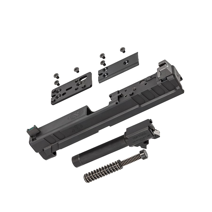 XD OSP 4" SLIDE FULL ASSEMBLY BARREL/RECOIL ASSEMBLY